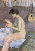 Paul Gauguin, Study of a Nude Suzanne Sewing